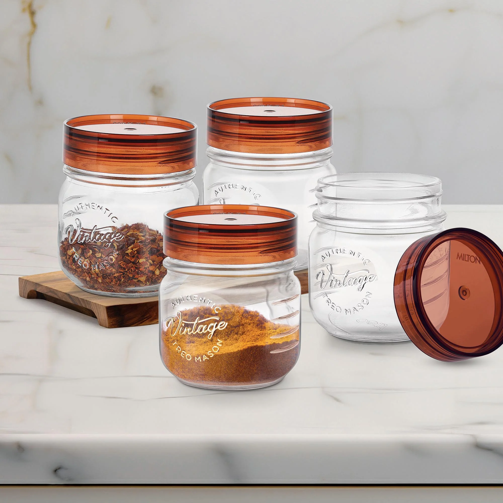 Vintage Glass Jar With Lid (Treo by Milton) - Image 3